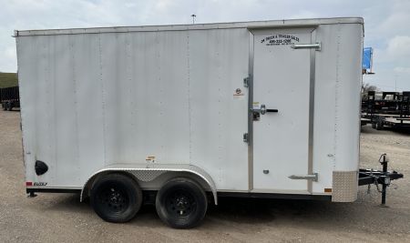 New 2025 Cargo Craft 7'x16'x7'tall Elite V Nose Ramp white Cargo / Enclosed Trailer