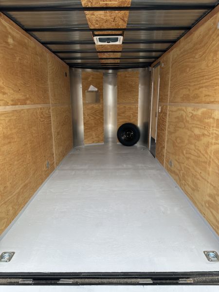 New 2025 Cargo Craft 7'x16'x7'tall Elite V Nose Ramp white Cargo / Enclosed Trailer