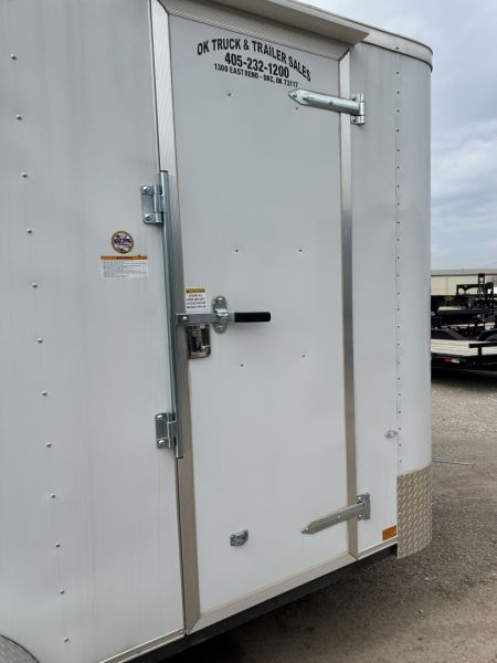 New 2025 Cargo Craft 7'x16'x7'tall Elite V Nose Ramp white Cargo / Enclosed Trailer