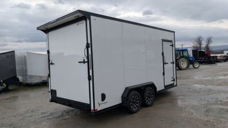 New 2026 BELMONT 7.5 x 16 V-Nose Cargo Trailer w/ Ramp Door (90" INSIDE HEIGHT!!!)