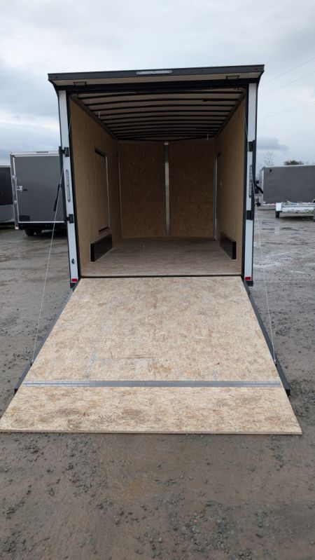 New 2026 BELMONT 7.5 x 16 V-Nose Cargo Trailer w/ Ramp Door (90" INSIDE HEIGHT!!!)