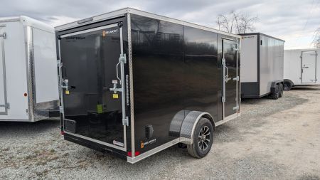 New 2026 BELMONT 6x12 TM V-Nose Cargo Trailer w/ Ramp (POLYCOR EXTERIOR!!!)