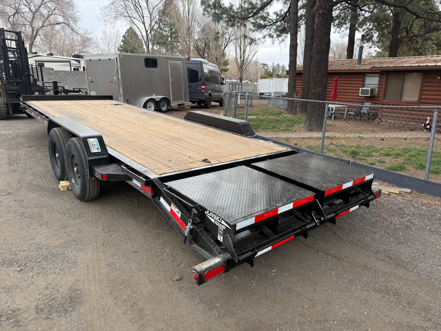 New NEW 2026 Top Hat Trailers 83X24 Equipment I-Beam Frame with 3' Jumbo ramps