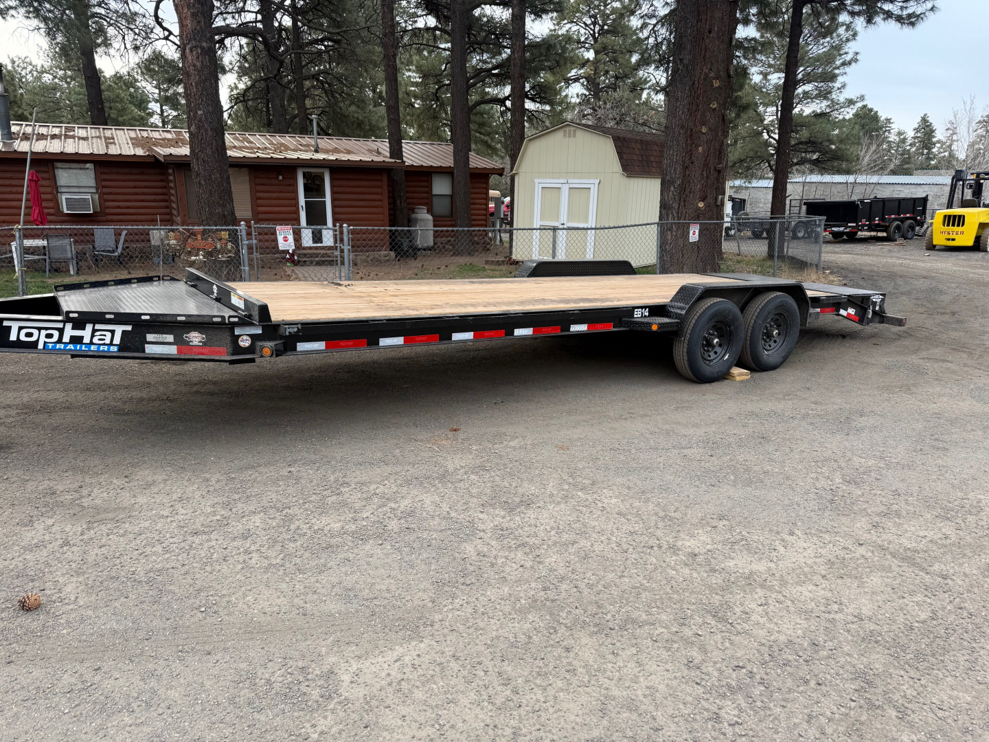 New NEW 2026 Top Hat Trailers 83X24 Equipment I-Beam Frame with 3' Jumbo ramps