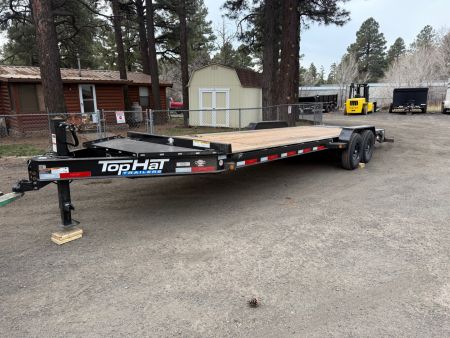 New NEW 2026 Top Hat Trailers 83X24 Equipment I-Beam Frame with 3' Jumbo ramps