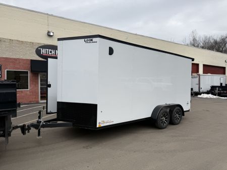 New 7 x 16 Look ST DLX Cargo Blackout Package 7k w/ Black Aluminum Wheels