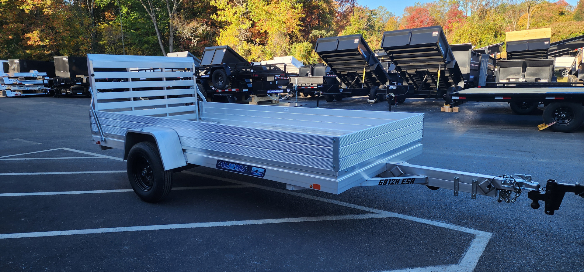 New 5' 8" x 12' Aluma 6812H Aluminum Utility Trailer 3k
