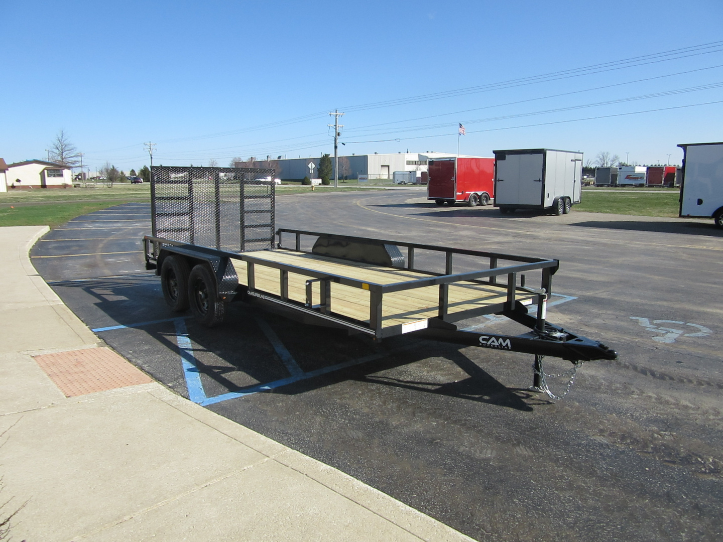 New 2026 Cam Superline 7 x 16 P-UTT8216-070 Utility Trailer 7K / Reinforced Ladder Gate