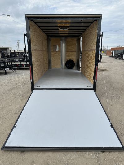 New 2026 Cargo Craft 7'x16'x7'tall Sierra Tan Elite V Nose with Ramp Cargo / Enclosed Trailer