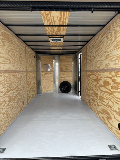 New 2026 Cargo Craft 7'x16'x7'tall Sierra Tan Elite V Nose with Ramp Cargo / Enclosed Trailer