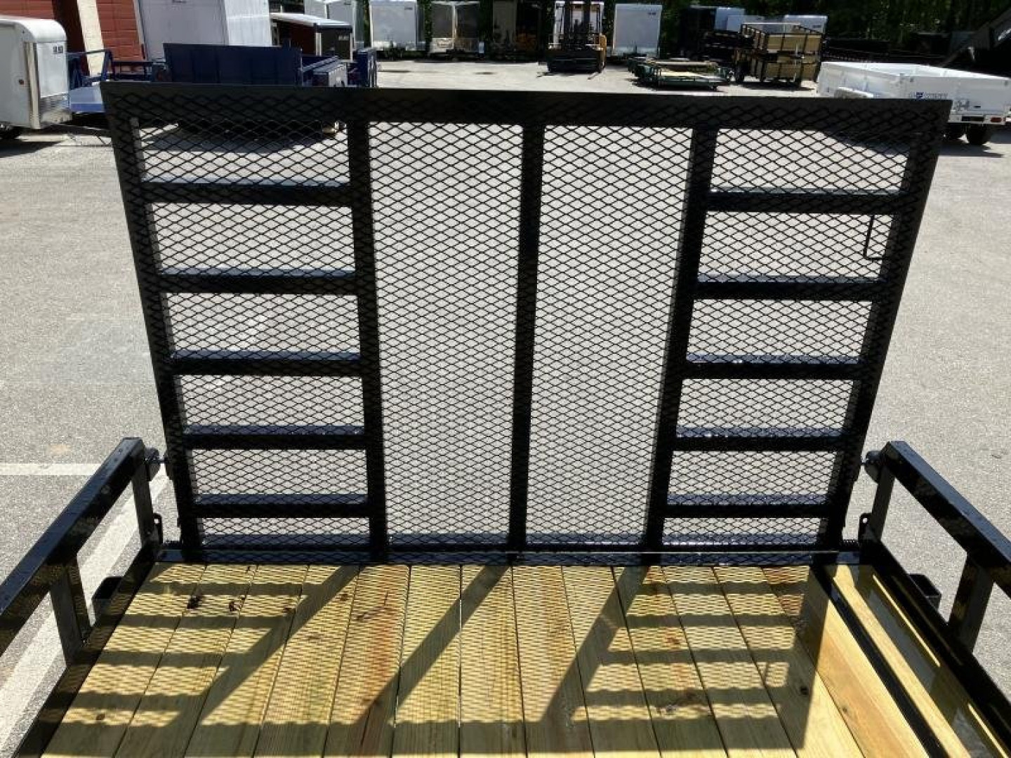 New 7 x 18 Sure-Trac Tube Top Utility 10k**5' Rear Gate & Adjustable Coupler