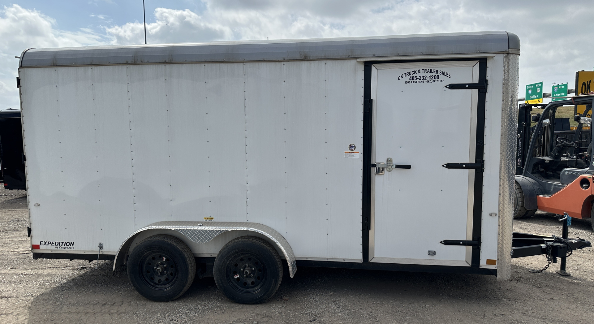 New 2024 Cargo Craft 7'x16'x7'tall, Expedition Extreme Double Door White Cargo / Enclosed Trailer