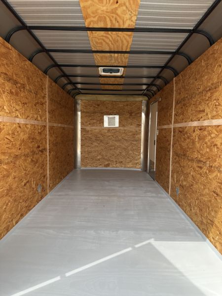 New 2024 Cargo Craft 7'x16'x7'tall, Expedition Extreme Double Door White Cargo / Enclosed Trailer