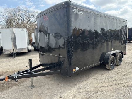 New 2026 Cargo Craft 7'x16'x7'tall Expedition Extreme Ramp Black / black out Cargo / Enclosed Trailer