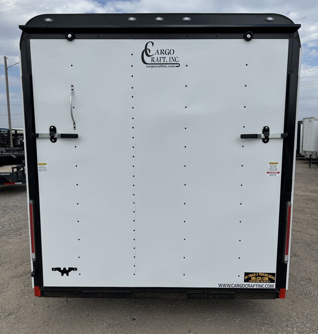 New 2026 Cargo Craft 7'x16'x7'tall Expedition Extreme Ramp white / black out Cargo / Enclosed Trailer