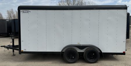 New 2026 Cargo Craft 7'x16'x7'tall Expedition Extreme Ramp white / black out Cargo / Enclosed Trailer