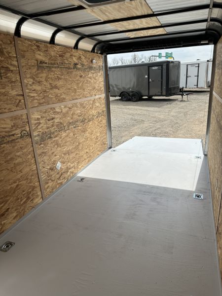 New 2026 Cargo Craft 7'x16'x7'tall Expedition Extreme Ramp white / black out Cargo / Enclosed Trailer