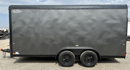 New 2026 Cargo Craft 7'x16'x7'tall Expedition Extreme Ramp Charcoal / black out Cargo / Enclosed Trailer