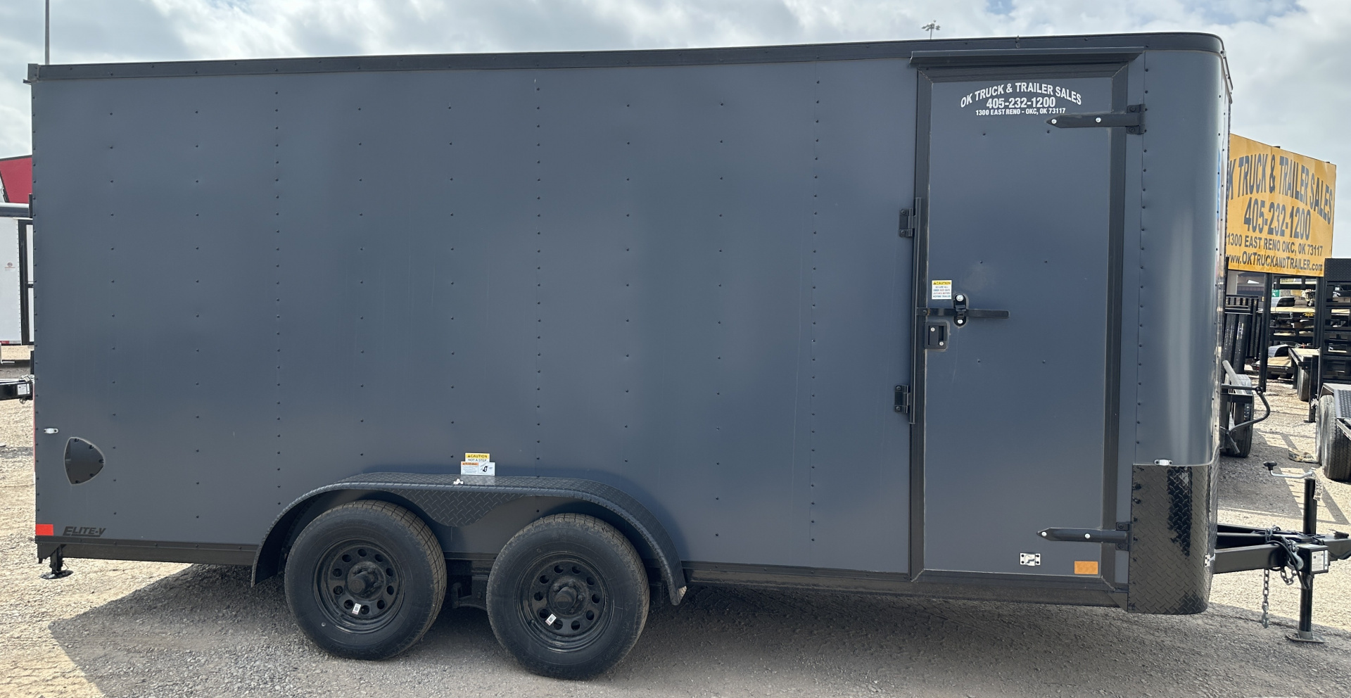New 2026 Cargo Craft 7'x18'x7'tall Elite V Nose Sport Slate Blue w/ ramp Cargo / Enclosed Trailer