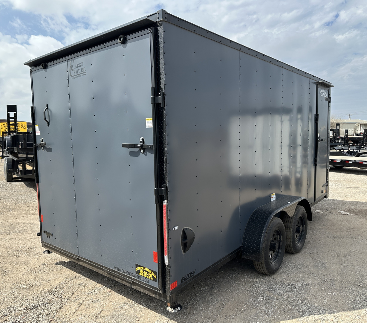New 2026 Cargo Craft 7'x18'x7'tall Elite V Nose Sport Slate Blue w/ ramp Cargo / Enclosed Trailer