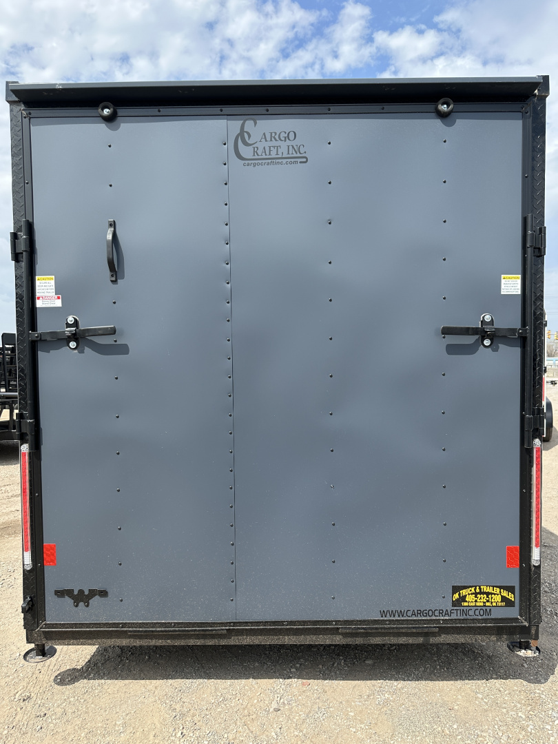 New 2026 Cargo Craft 7'x18'x7'tall Elite V Nose Sport Slate Blue w/ ramp Cargo / Enclosed Trailer