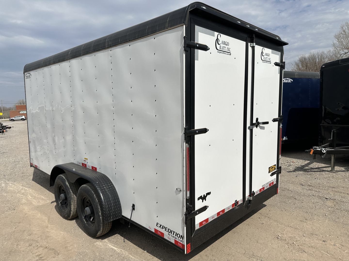 New 2026 Cargo Craft 7'x16'x7'tall, Expedition Extreme Double Door White black out 5200's Cargo / Enclosed Trailer