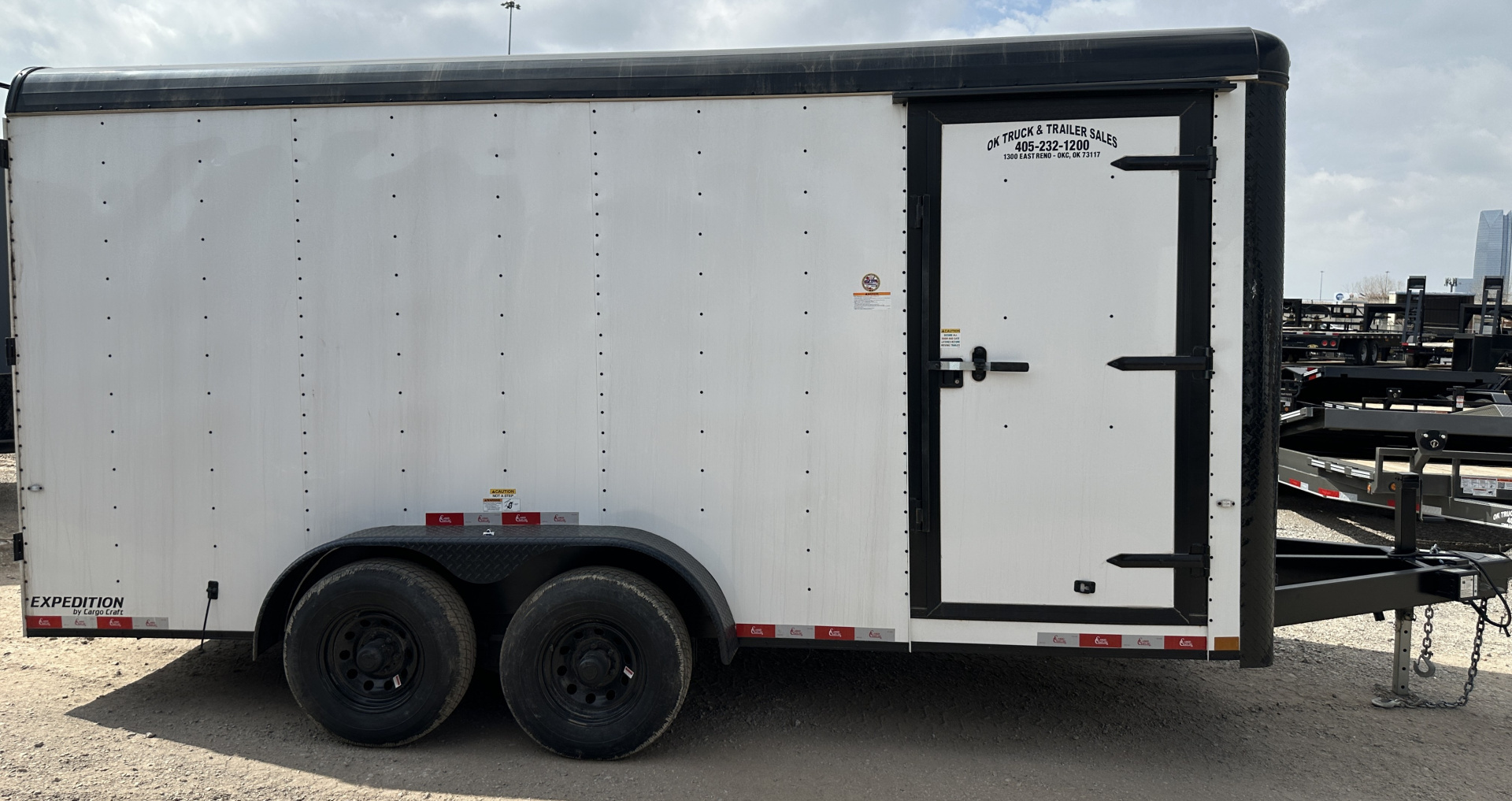 New 2026 Cargo Craft 7'x16'x7'tall, Expedition Extreme Double Door White black out 5200's Cargo / Enclosed Trailer
