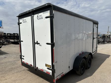New 2026 Cargo Craft 7'x16'x7'tall, Expedition Extreme Double Door White black out 5200's Cargo / Enclosed Trailer