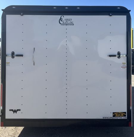 New 2025 Cargo Craft 8.5'x16'x7'tall Expedition Extreme White/Blk out w/ ramp & heavy frame Cargo / Enclosed Trailer