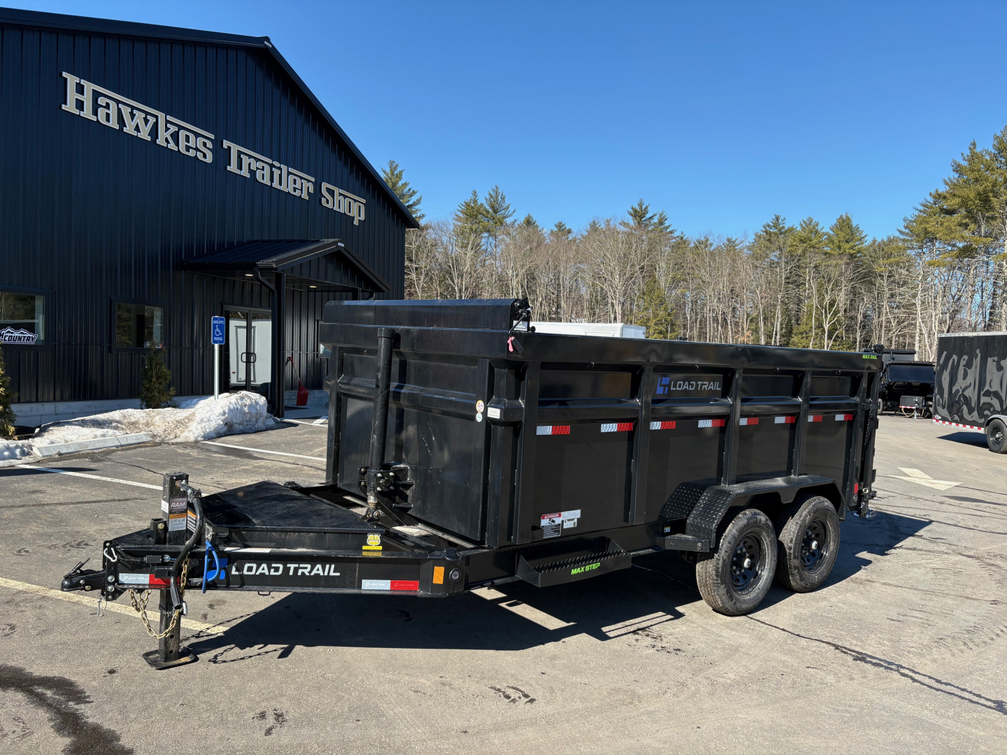 New 2026 Load Trail 7x14 Dump Trailer-HD/ 4' High Sides/ 8" I beam frame/ Telescopic Cylinder/ Tarp kit & Ramps - 14k GVW