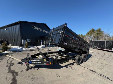 New 2026 Load Trail 7x14 Dump Trailer-HD/ 4' High Sides/ 8" I beam frame/ Telescopic Cylinder/ Tarp kit & Ramps - 14k GVW