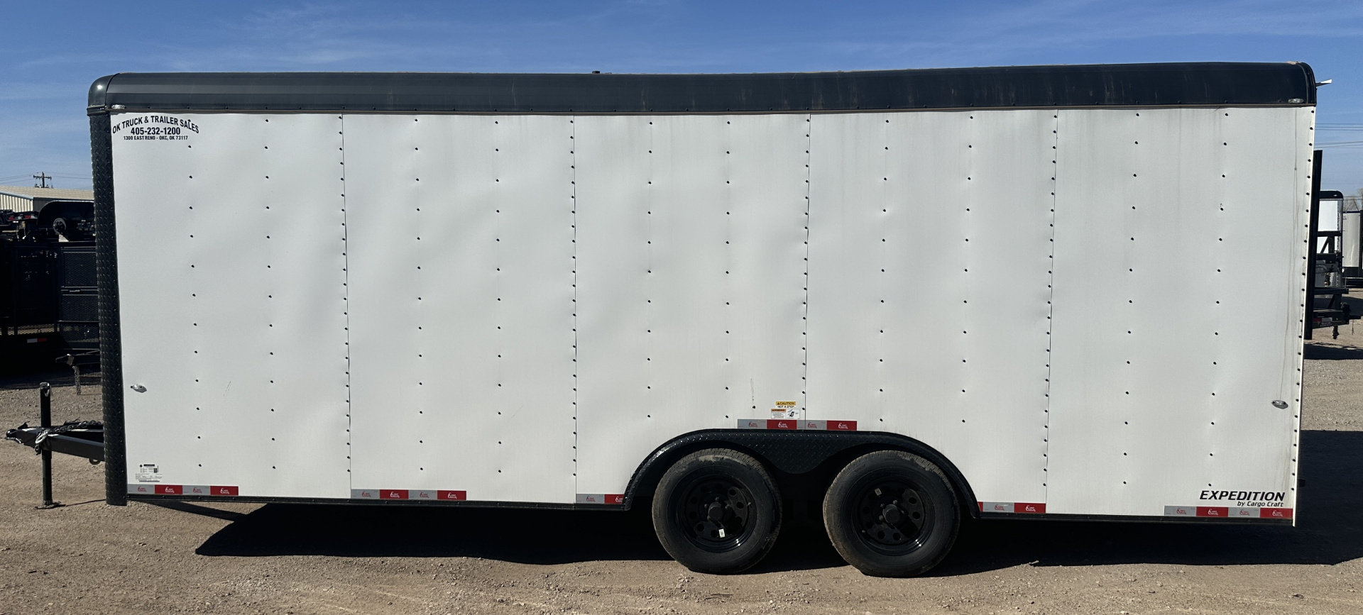 New 2025 Cargo Craft 8.5'x20'x7'tall Expedition Ramp white/black out Cargo / Enclosed Trailer