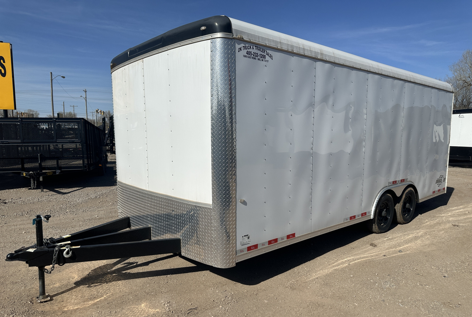 New 2024 Cargo Craft 8.5"x20'x7'Tall Car Hauler 3500's white/black out Cargo / Enclosed Trailer