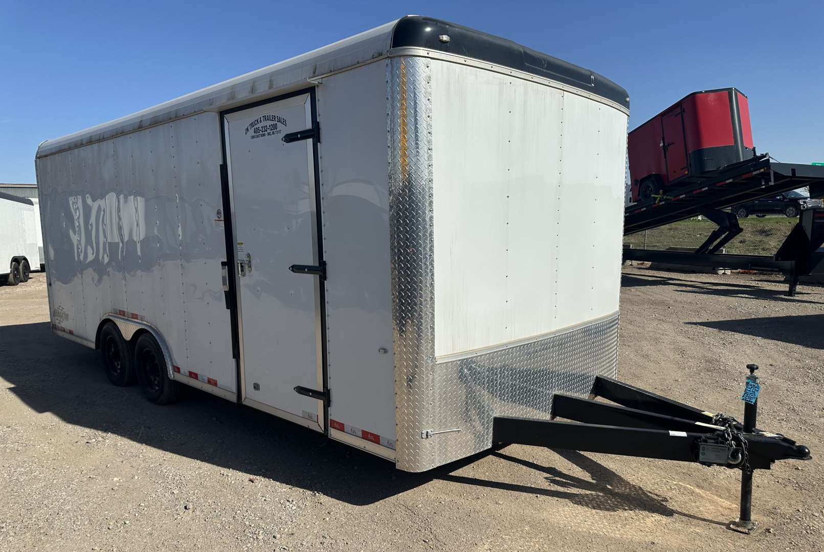 New 2024 Cargo Craft 8.5"x20'x7'Tall Car Hauler 3500's white/black out Cargo / Enclosed Trailer