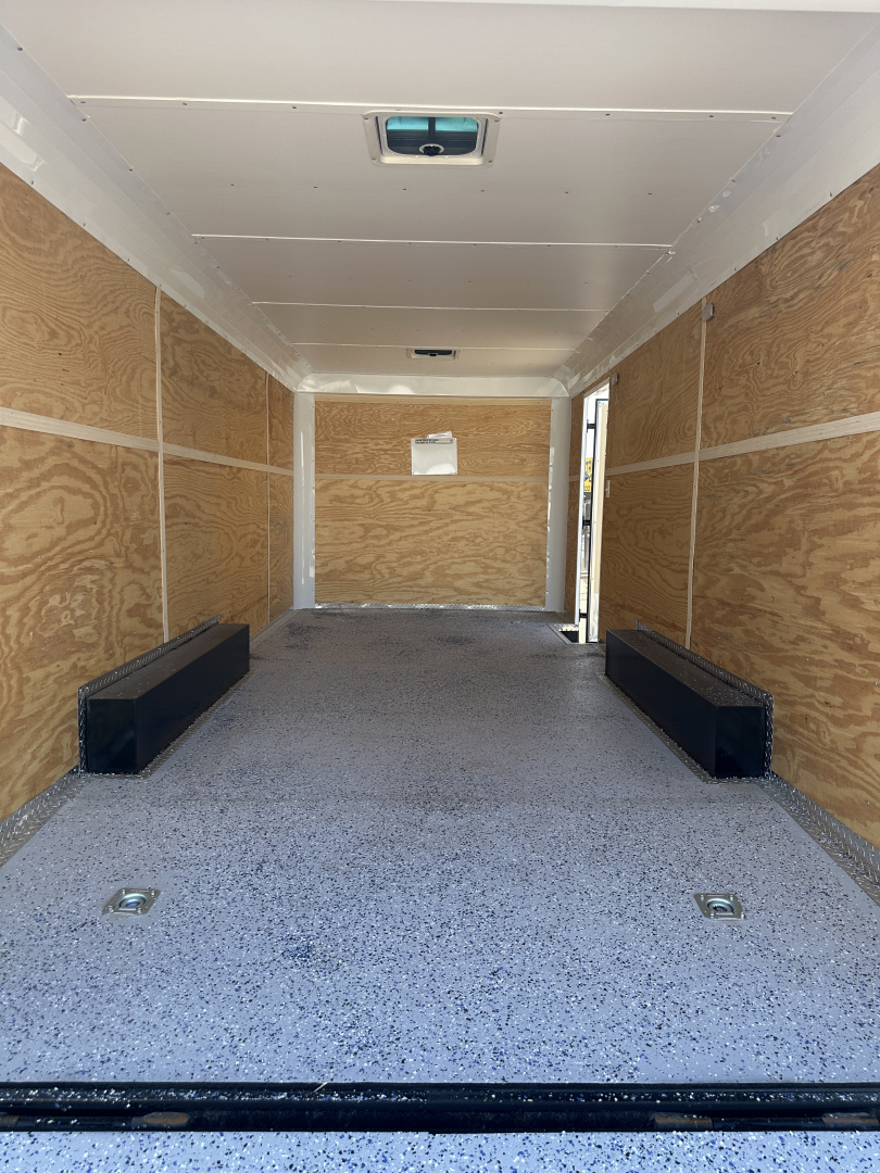 New 2024 Cargo Craft 8.5"x20'x7'Tall Car Hauler 3500's white/black out Cargo / Enclosed Trailer