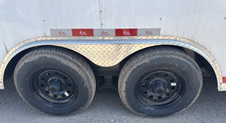 New 2024 Cargo Craft 8.5"x20'x7'Tall Car Hauler 3500's white/black out Cargo / Enclosed Trailer