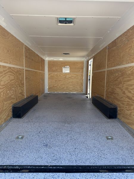 New 2024 Cargo Craft 8.5"x20'x7'Tall Car Hauler 3500's white/black out Cargo / Enclosed Trailer
