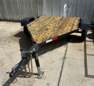Used 2025 321 Trailers LLC 4 x 7.5 Utility Trailer with New Chains, Paint & Wood Utility Trailer Utility Trailer