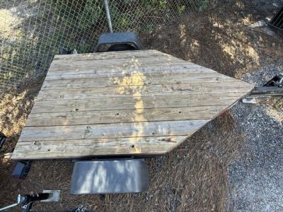 Used 2025 321 Trailers LLC 4 x 7.5 Utility Trailer with New Chains, Paint & Wood Utility Trailer Utility Trailer