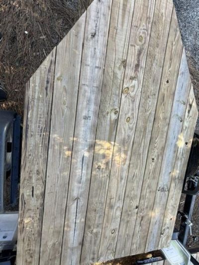 Used 2025 321 Trailers LLC 4 x 7.5 Utility Trailer with New Chains, Paint & Wood Utility Trailer Utility Trailer