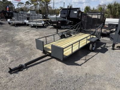 Used 2025 5 x 12 Utility Trailer with New Wood, Paint and Safety Chains