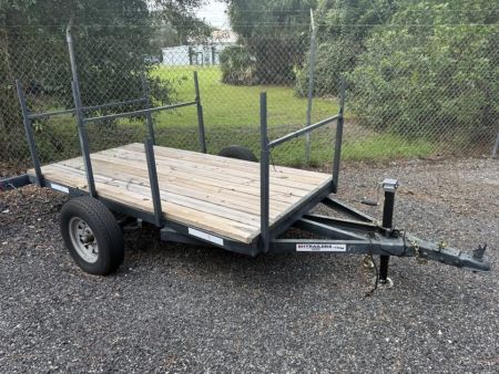 Used 2025 321 Trailers LLC 4.5 x 9 Utility Trailer with New Wood, Jack, Lighting & Tires