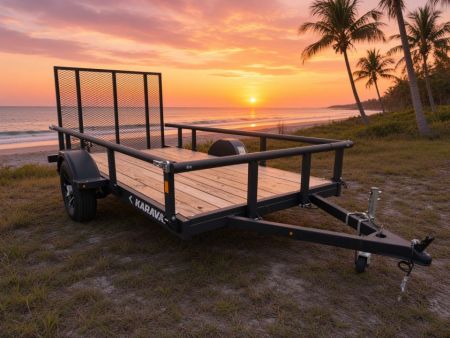 New 2026 5.5 x 11 Utility Trailer Steel Trailer – Tough, Reliable & Built for Heavy Loads N427496