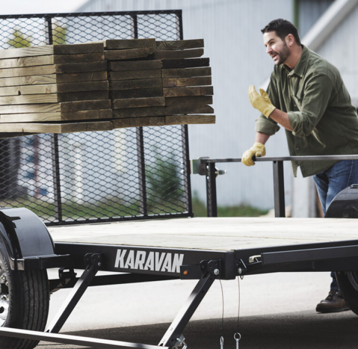 New 2026 Karavan 5 x 8 Open Trailer – Reliable Steel Construction for Daily Use Utility Trailer