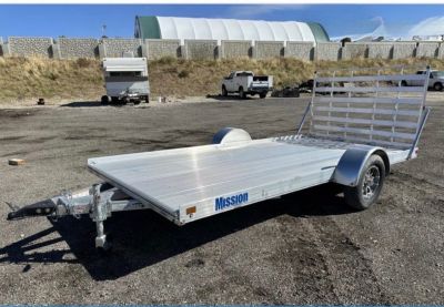 New 2026 Mission 7 x 12 Utility Single Axle Trailer Perfect for Mowers, ATVs and Golf Carts