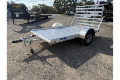 New 2026 Mission 7 x 12 Utility Single Axle Trailer Perfect for Mowers, ATVs and Golf Carts