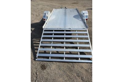 New 2026 Mission 7 x 12 Utility Single Axle Trailer Perfect for Mowers, ATVs and Golf Carts