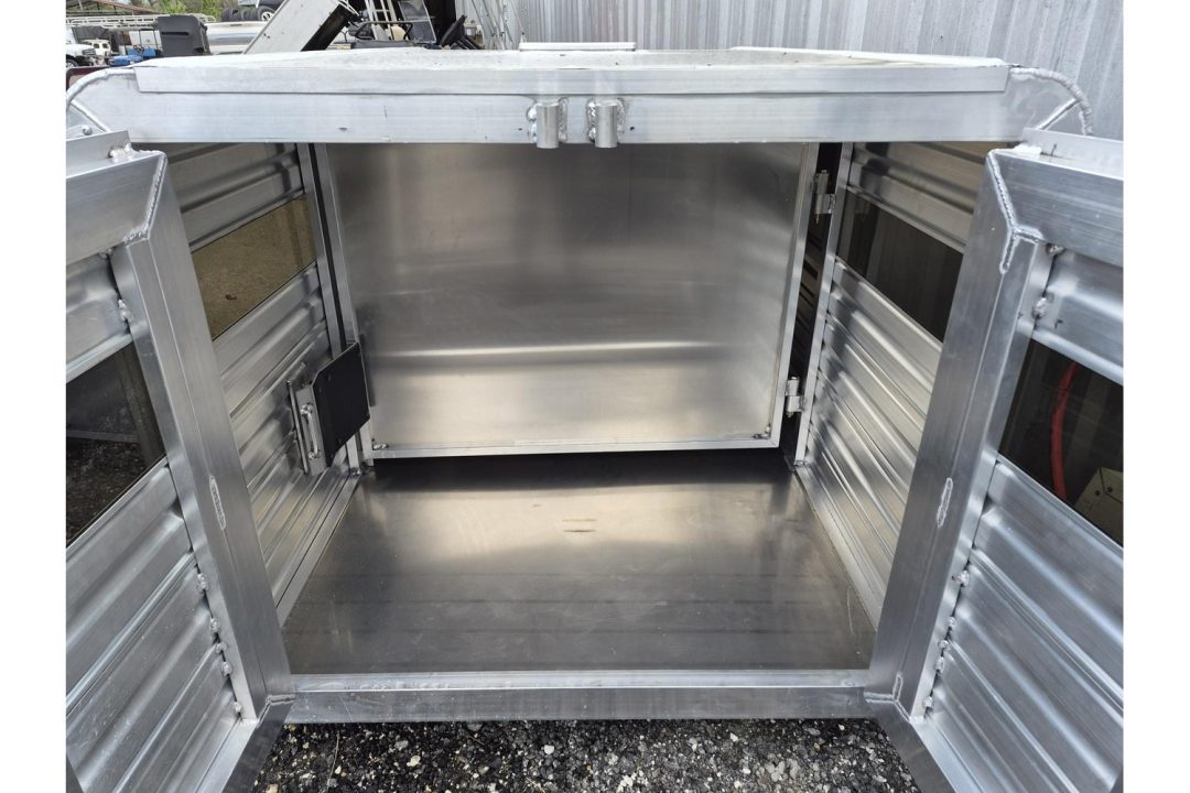 New 2026 Frontier Trailers 5'1" Truck Bed Livestock Box – Double Doors & Center Divider