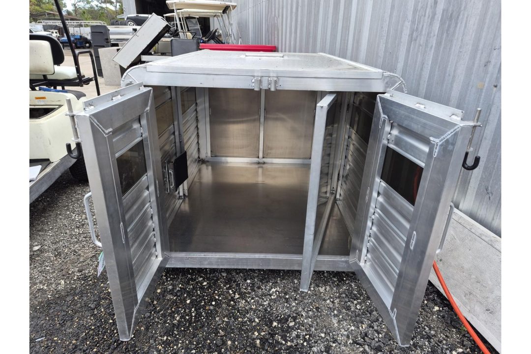 New 2026 Frontier Trailers 5'1" Truck Bed Livestock Box – Double Doors & Center Divider