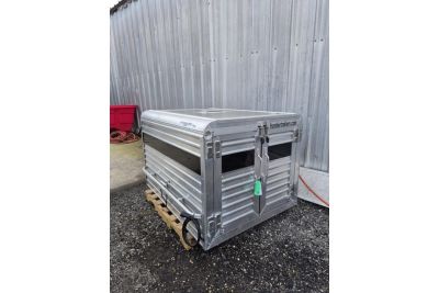 New 2026 Frontier Trailers 5'1" Truck Bed Livestock Box – Double Doors & Center Divider